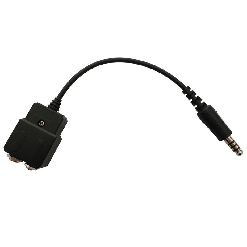 UFQ GA-H General Aviation to Helicopter Headset Adapter Adapt Your GA Headset with Twin Plugs to a Helicopter with U174U Plug. Compatible with Most Major Brand Pilot Headsets,Durable,Reliabilty - Image 3